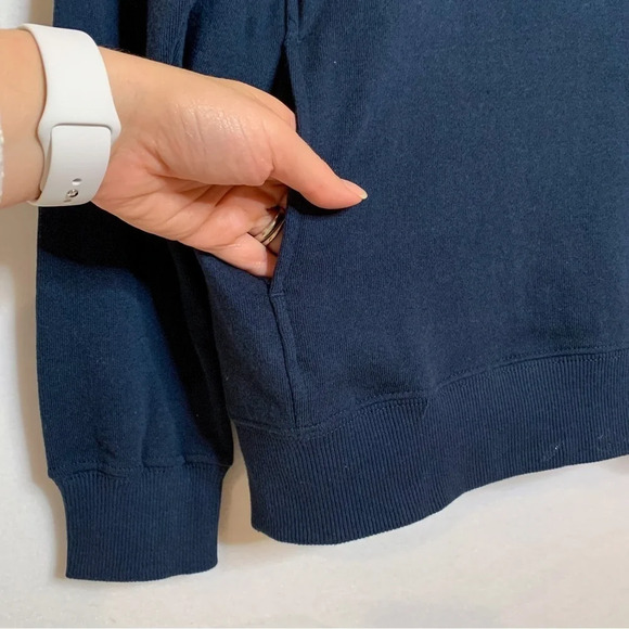 Simply Southern Navy Floral 1/4 Zip Pullover Sweatshirt - Picture 7 of 8